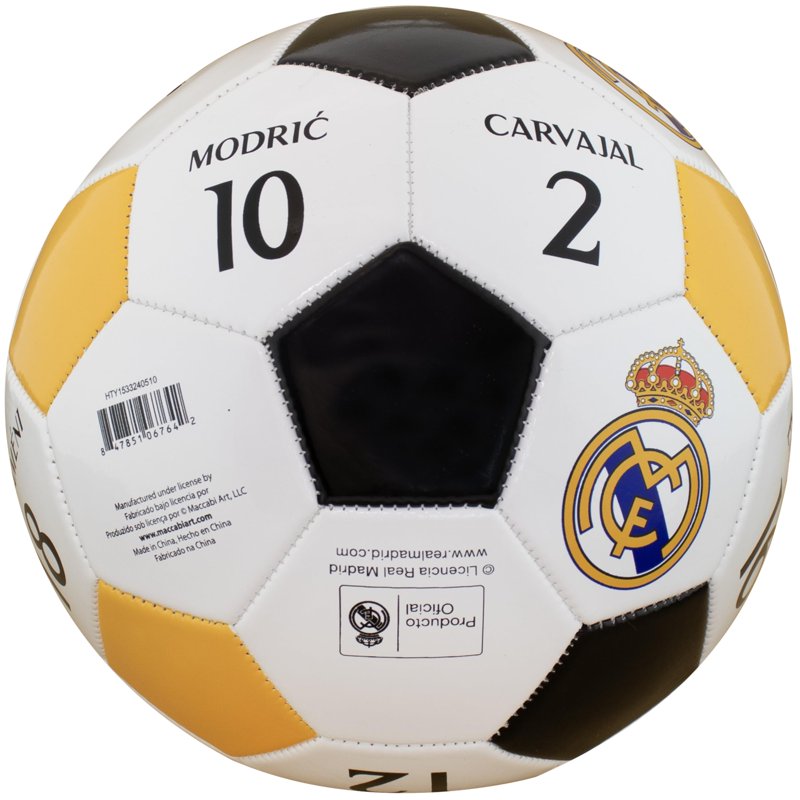 Real Madrid 2024 UEFA Champions League Collectible Soccer Ball - Player Name and Number Included