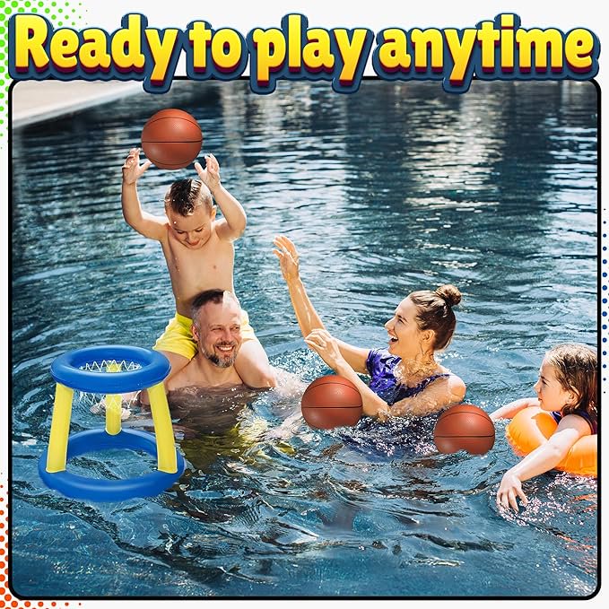 Mini Basketball Set 6 Inch PVC Balls for Indoor & Outdoor Play - Pack of 5