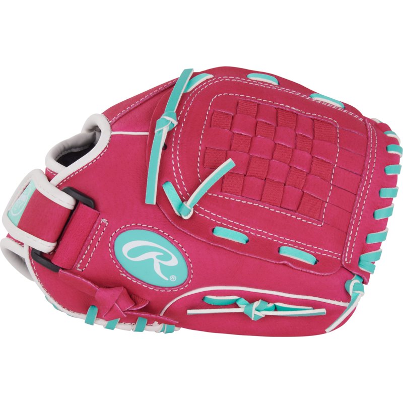 Youth Softball Glove 10.5 Inch | Flexible Leather Basket Web for Beginners