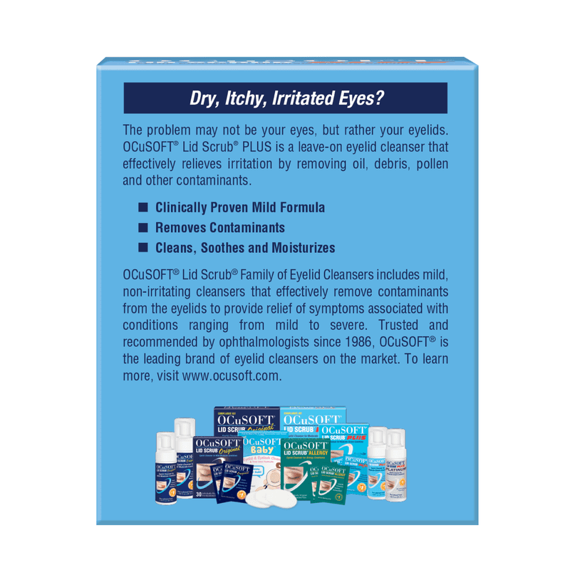Eyelid Cleanser for Dry Eye & Blepharitis - 3 Pack, 30 Count