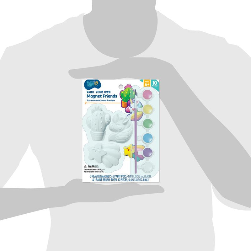 Paint Your Own Magnet Craft Kit - 2 Pack Kids Art & Craft Supplies