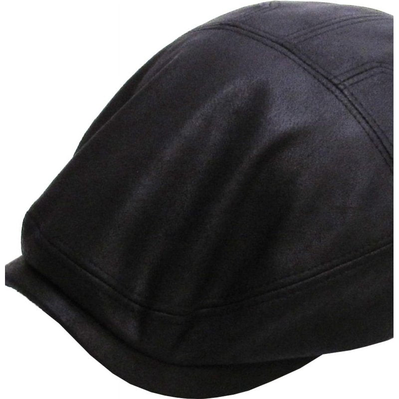 PU Leather Ivy Hat Flat Cap for Golf & Winter - Debonair Style