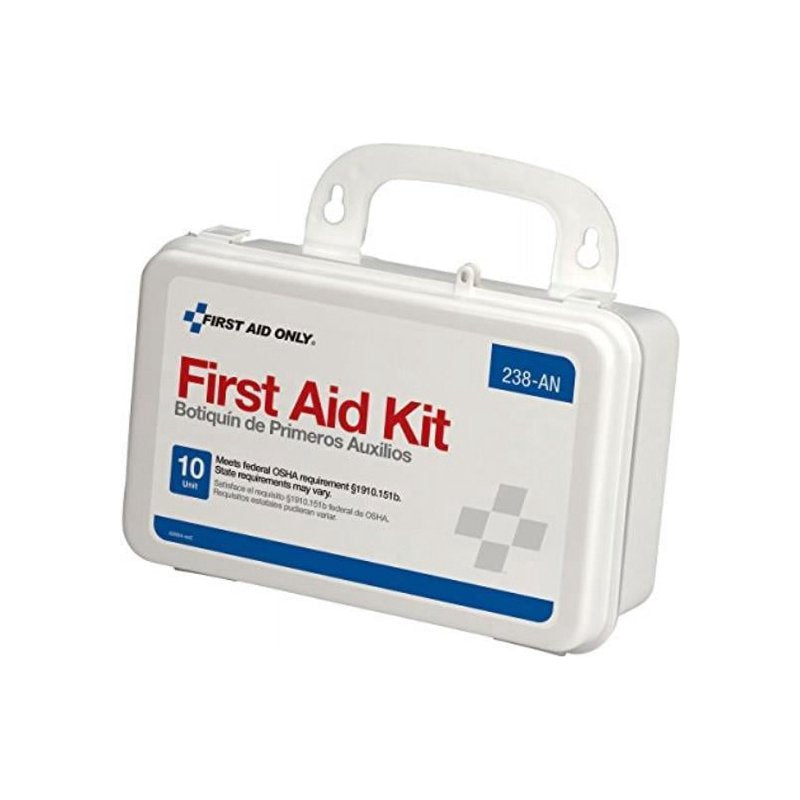 ANSI Compliant First Aid Kit 64 Pieces Wall-Mountable Emergency Medical Supplies