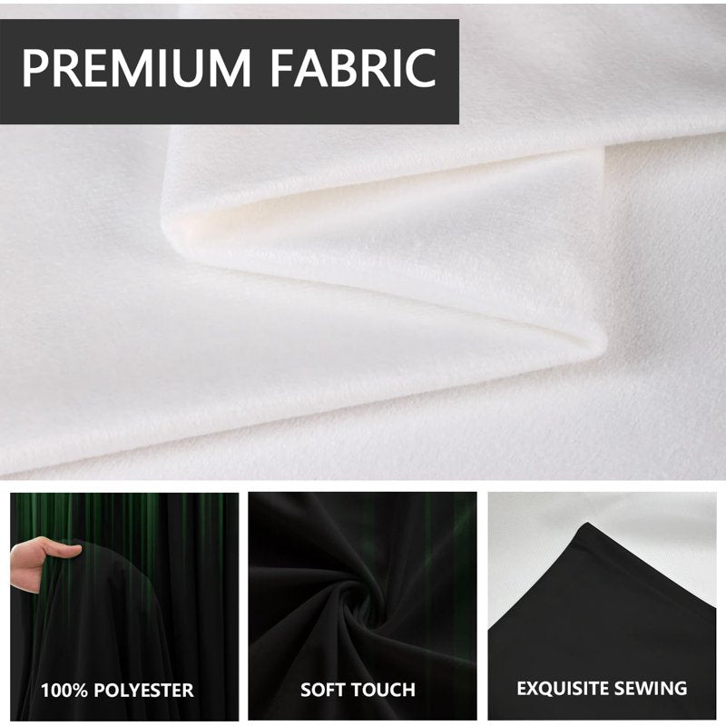 Modern Ombre Green and Black Window Curtain Set - 2 Panels, 42x63 Inches