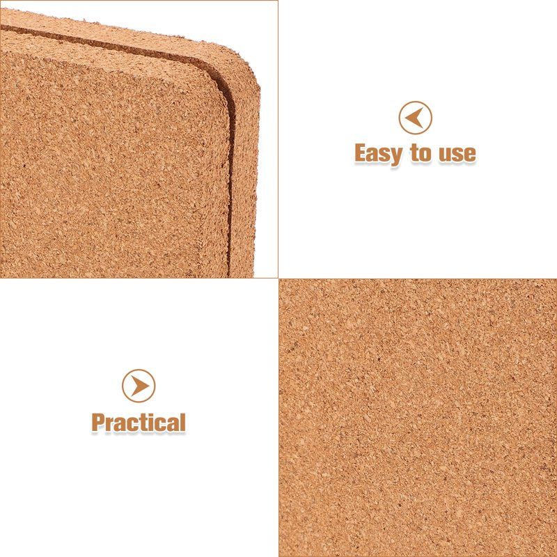 Small Cork Bulletin Board Set of 2 - Wall-Mount Cork Tiles for DIY Crafts