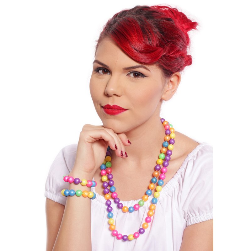 Retro Pop Beads Variety Pack for Kids - Rainbow Snap Beads, 3 Bags