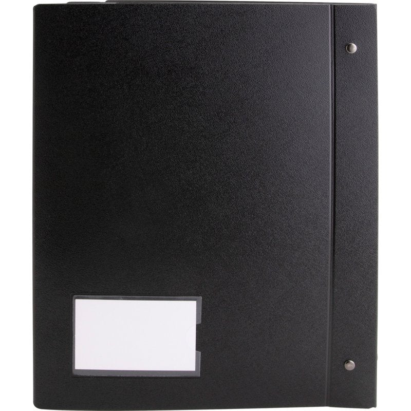 1-Inch Presentation Binder with Internal Pockets and Business Card Holder – Recycled Black Letter Size