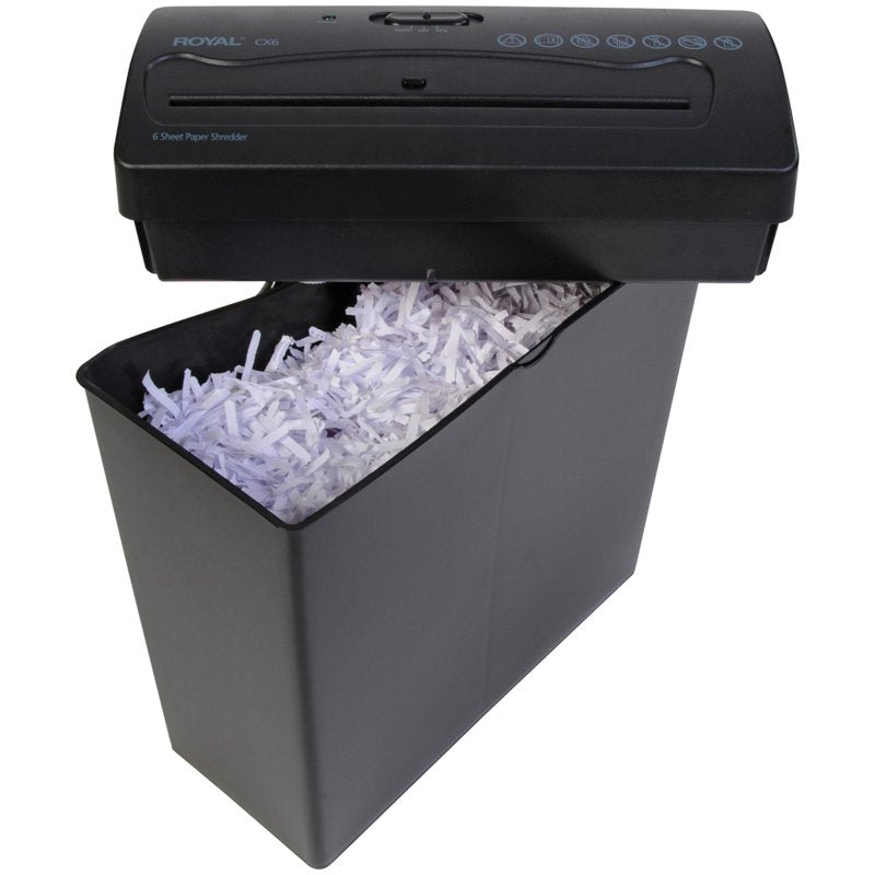 Royal CX6 6-Sheet Crosscut Paper Shredder with Staples and Credit Card Slot