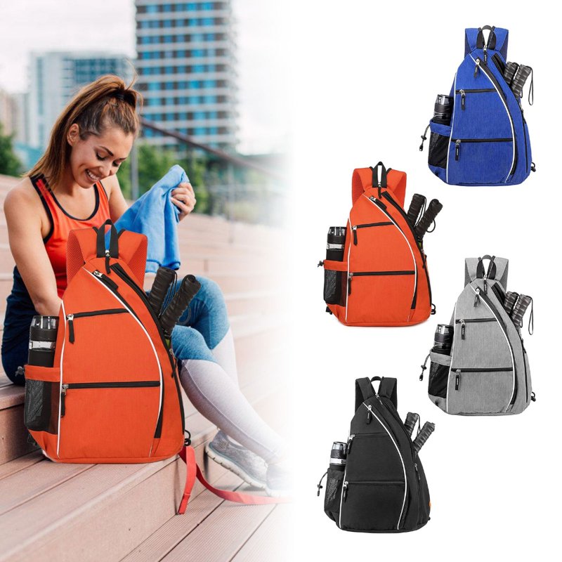 Blue Pickleball Backpack Bag for Paddle Tennis Gear - Sling Bag