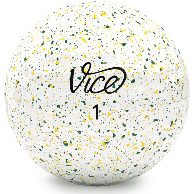 Vice Golf Pro Drip Golf Balls Green Yellow 12pk - Drip Green/Yellow Variation