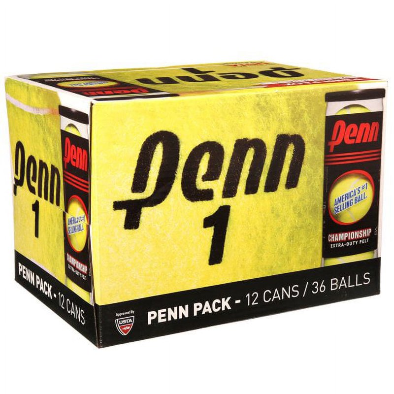 Penn Championship Extra Duty Tennis Balls - 36 Balls, USTA Approved