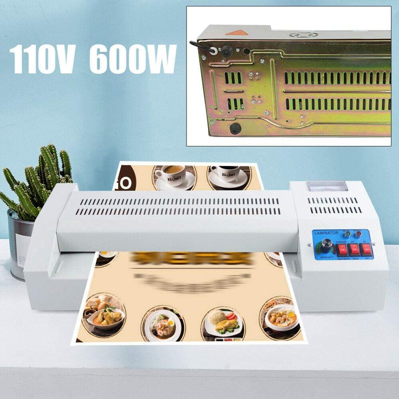 Hot & Cold Laminator Machine with 4 Rollers for A3 A4 Sheets - Home & Office Use