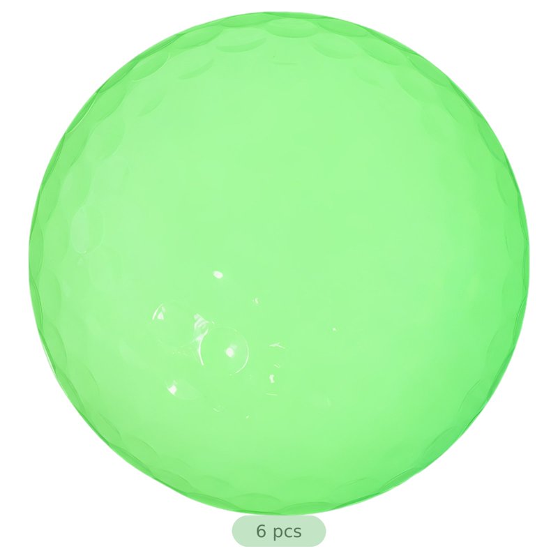 Glow in the Dark Golf Balls - 6 Pack Fluorescent Light Up Golf Balls for Night Play