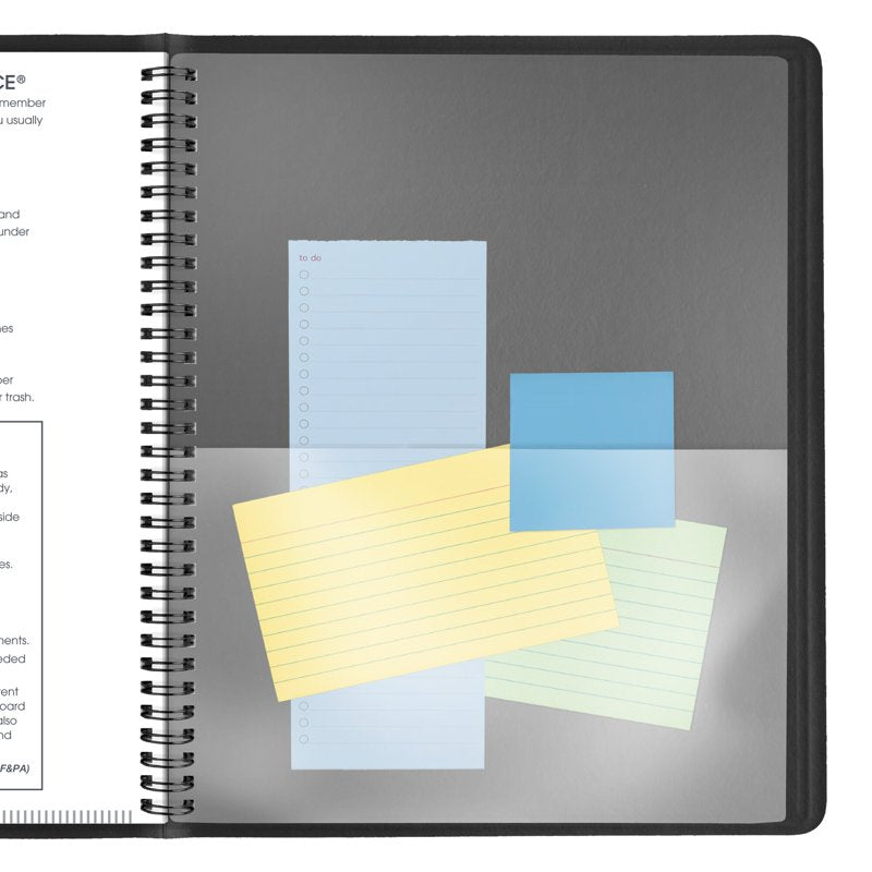 Large 15-Month Monthly Planner 2026-2027 - Black, 9 x 11 Inches