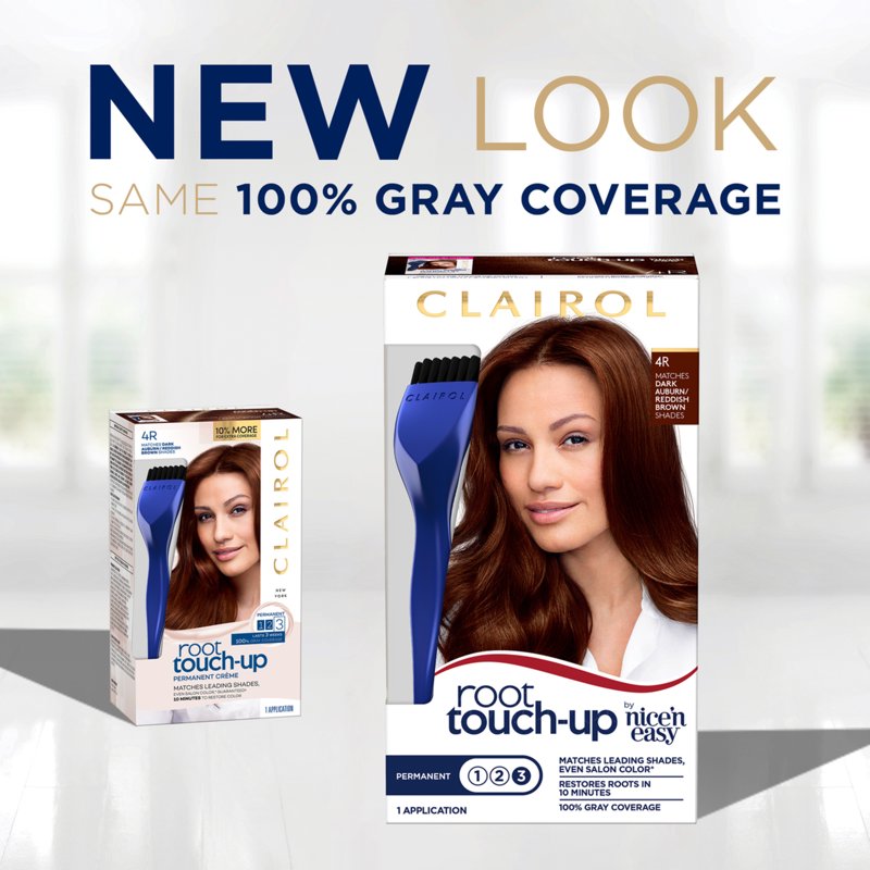 Root Touch-Up Hair Dye Kit for Natural-Looking Roots - Light Auburn & Multiple Shades