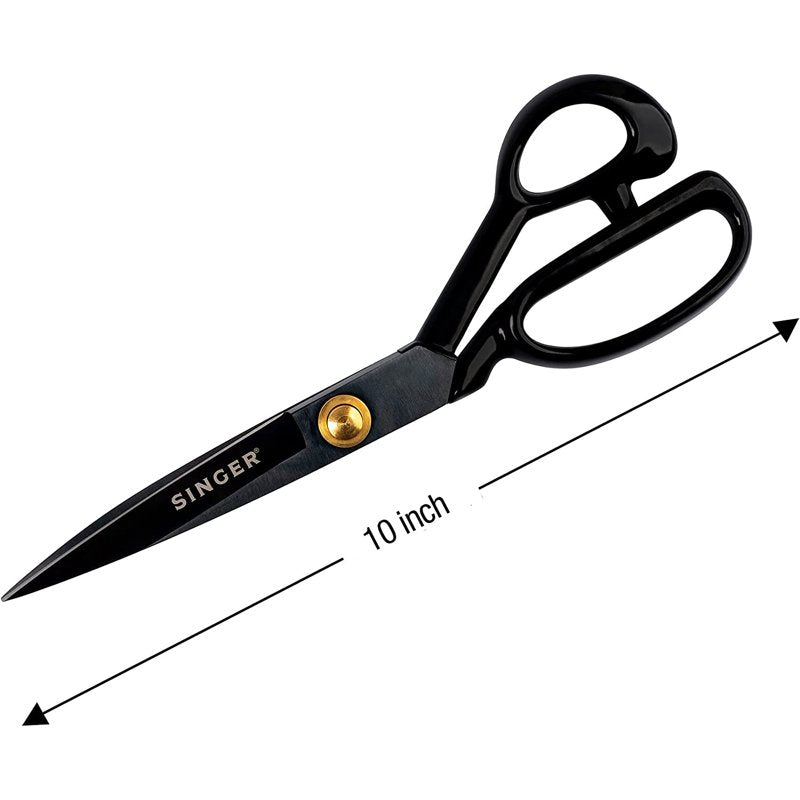 Singer ProSeries 10" Forged Tailor Scissors, Black Oxidized Stainless Steel