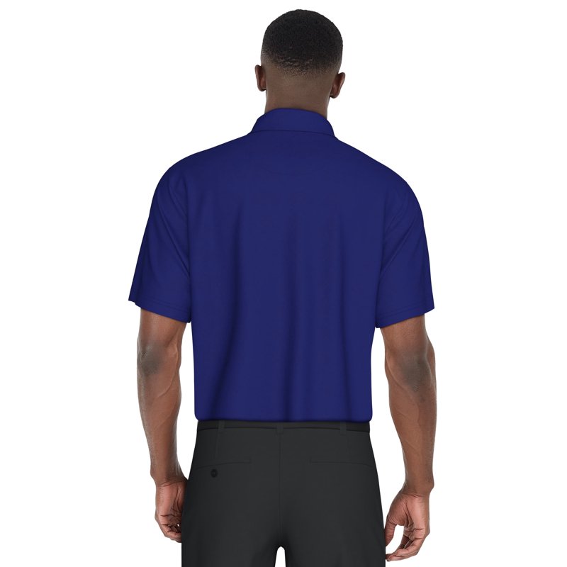 Ben Hogan Chest Stripe Golf Polo Shirt for Men & Big & Tall - Variation Surf The Web, S