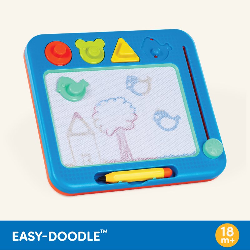 Magnetic Drawing Board for Kids with Color Reveal and Stamps - Toddler Art Toy