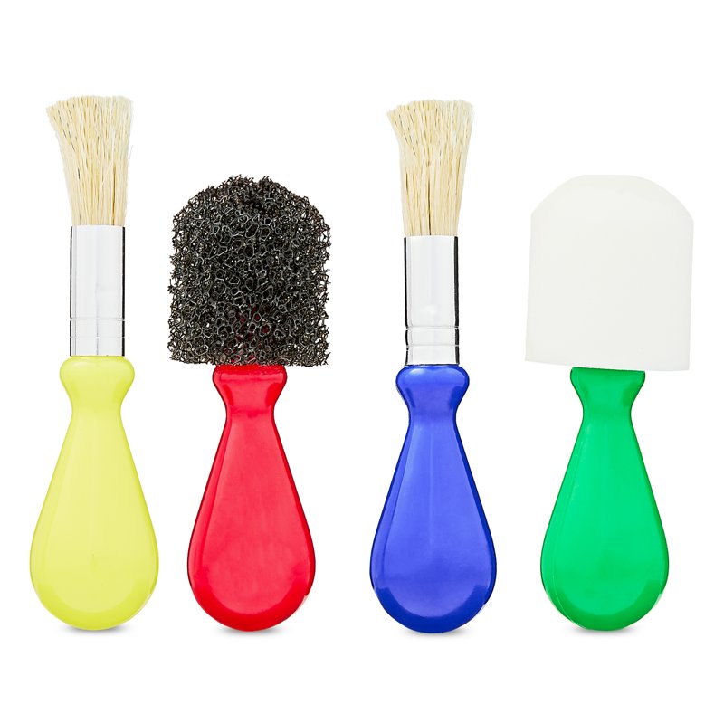 Kids' Art Brush Set - 5 Assorted Paintbrushes with Storage Case, Perfect for Young Artists