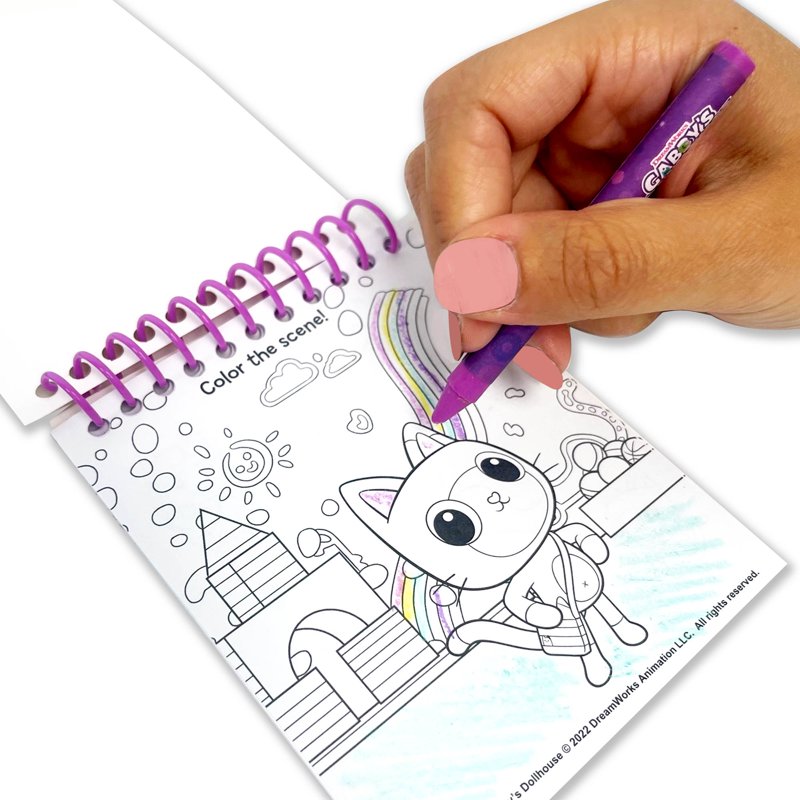 Kids Creativity Set with Gabby's Dollhouse Carrying Case - Art & Sticker Kit for Ages 3+
