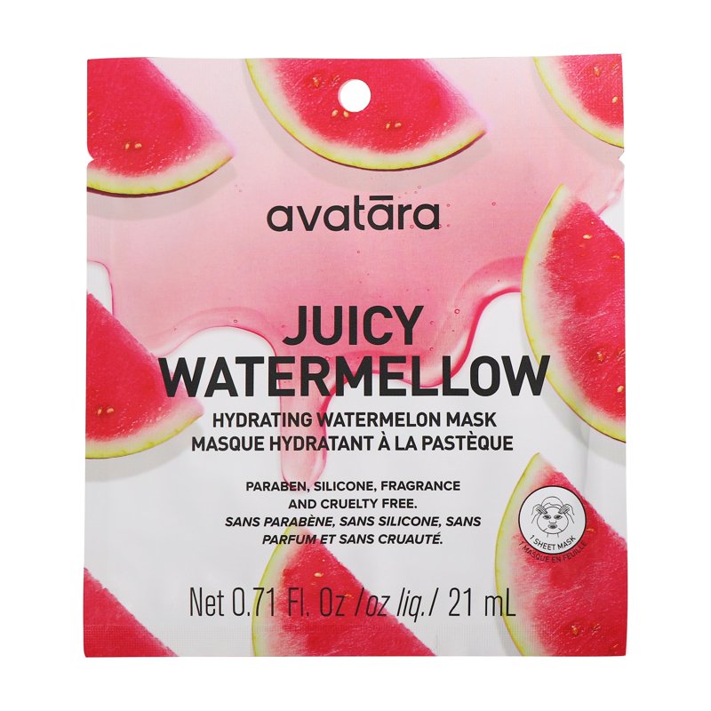 Hydrating Watermelon Face Mask 3 Pack - All Skin Types, Eco-Friendly Sheet Masks