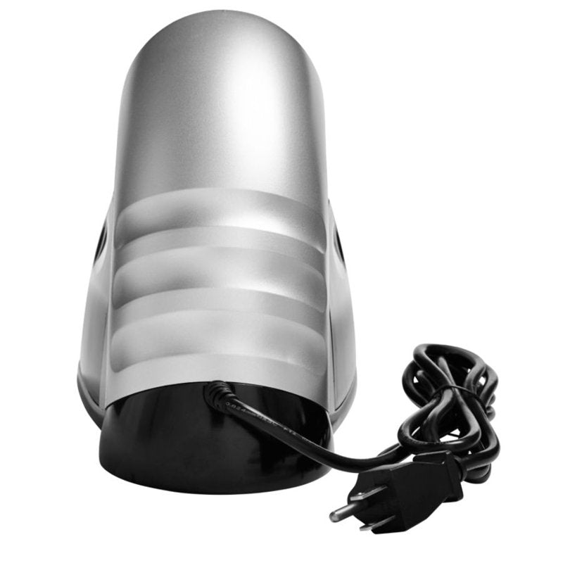 Electric Pencil Sharpener - Quiet, Heavy-Duty, Auto-Stop, 3x5x9 Black/Silver