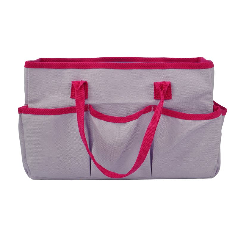 Teacher Tote Bag Organizer Carry-All for Classroom Supplies - Pink, Teal, Multicolor