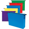 Poly Expanding Hanging File Folders - Letter Size Assorted 10 Pack