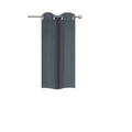 Thermal Blackout Grommet Window Curtain Panel - 28x36 Dark Gray, Energy Efficient
