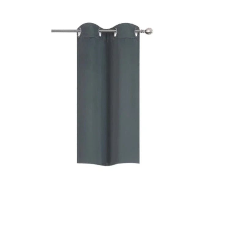 Thermal Blackout Grommet Window Curtain Panel - 28x36 Dark Gray, Energy Efficient