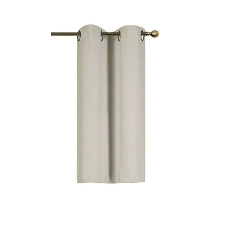 Thermal Blackout Grommet Window Curtain Panel - 28x36 Inches, Ivory