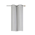 Blackout Window Curtain Panel 28x36 Inch Grommet Thermal Insulated Light Silver