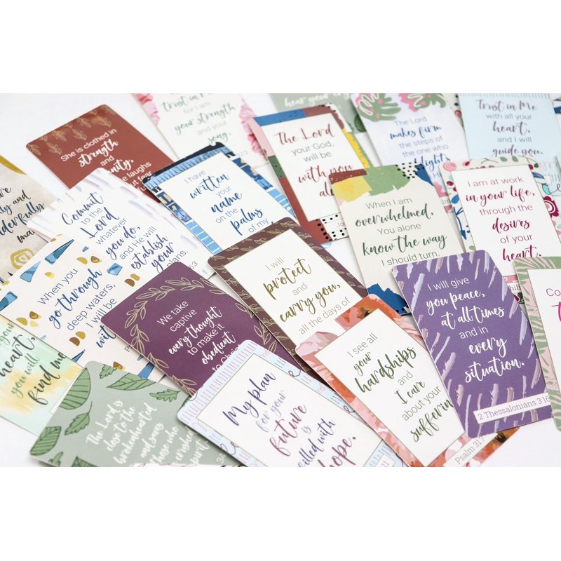 Prayer Card Deck Set - Inspirational Religious Cards for Women