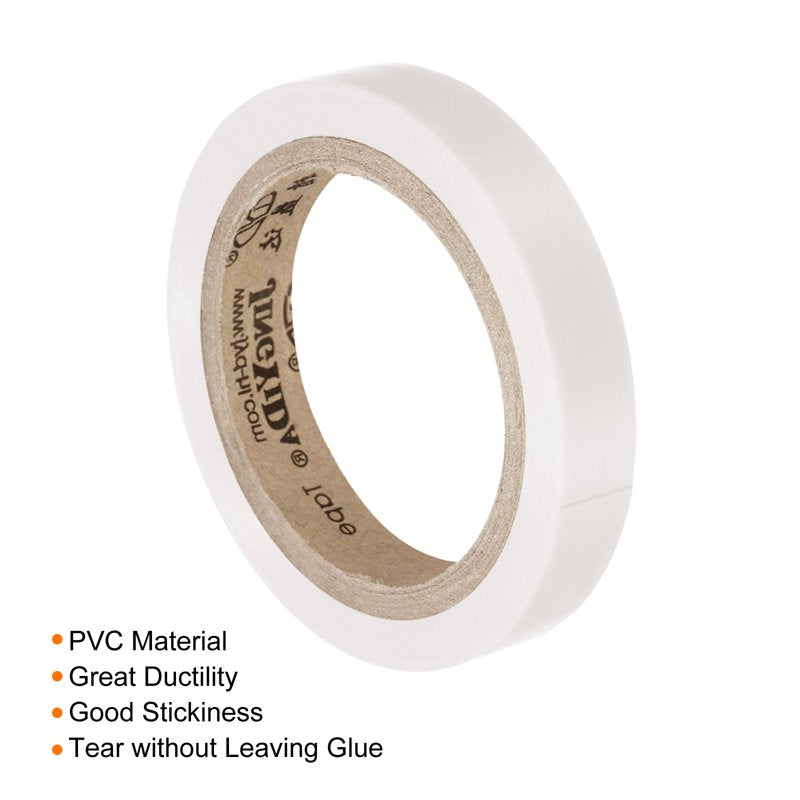 Grip Finishing Tape for Rackets – White, Tennis & Badminton Racket Tape, Sticky PVC