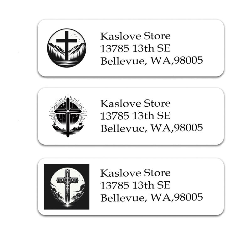 Personalized Address Labels Set of 300 Custom Photo Logo Mailing Stickers