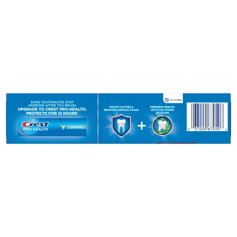 Crest Mint Fluoride Toothpaste with Scope Dual Blast, 5.2 oz - Multipack
