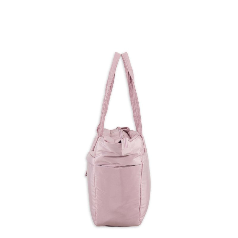 Mini Soft Puffy Tote Bag - Lightweight Travel Organizer with Multiple Pockets