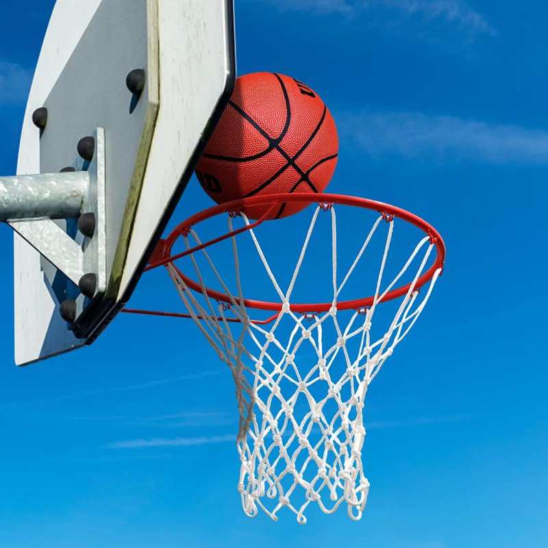 Heavy-Duty Outdoor Basketball Net - 12 Loops, All-Weather Replacement, 21 Inch Length