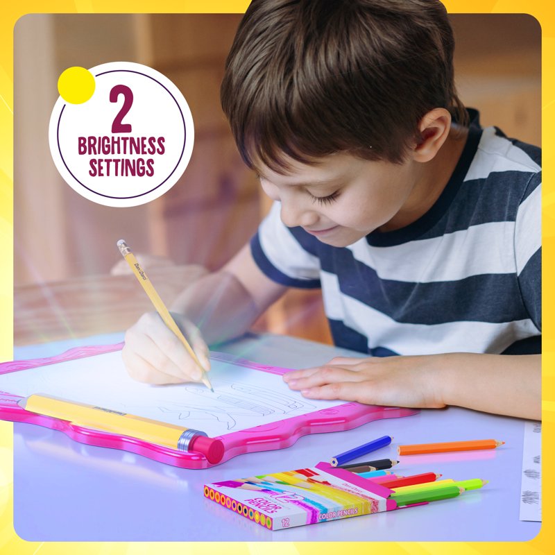 Light Up Tracing Pad for Kids – Art & Craft Drawing Tablet with Supplies