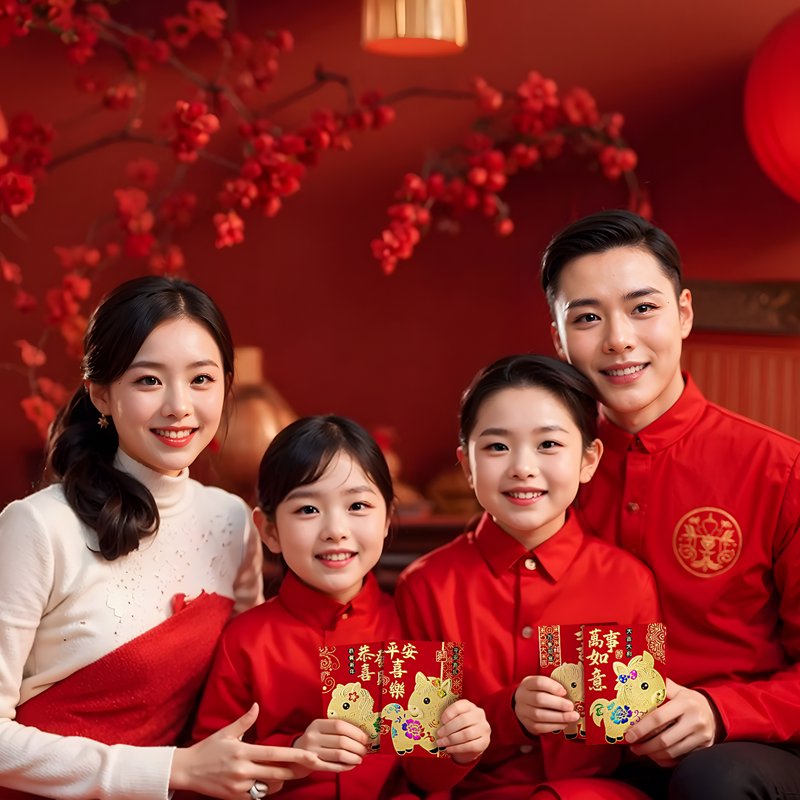 2026 Year of the Horse Lucky Money Envelopes - 36 Pcs Kid-Friendly Red Packets