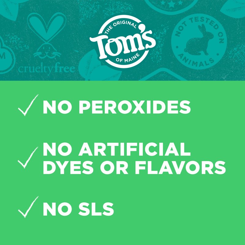 Spearmint Tom’s of Maine Whiten Plus Deep Clean Fluoride Toothpaste 4 oz