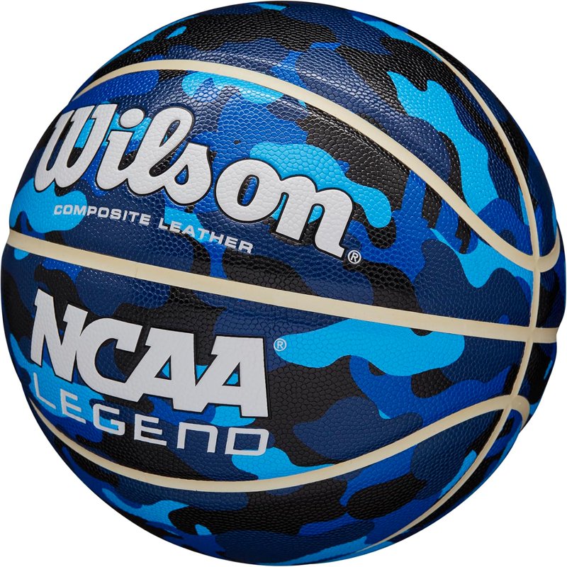Wilson Size 7 Indoor/Outdoor Basketball - Blue Camo, 29.5 Inch