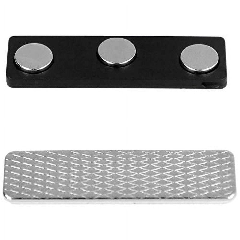 Magnetic Name Badge Holders with Adhesive Backing - Pack of 10 or 3