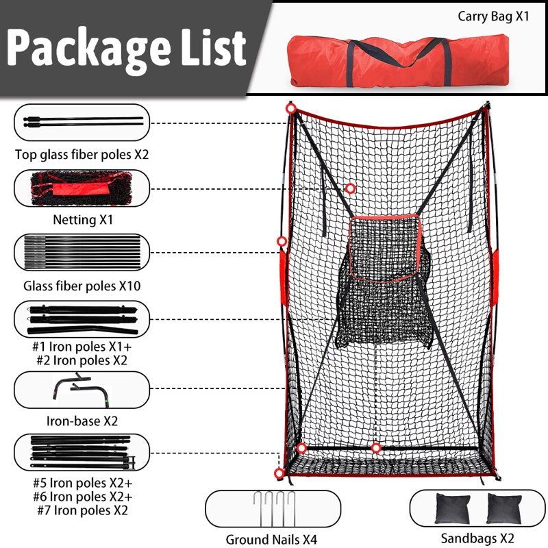 Football Kicking Net 4x7 ft Portable Practice Target for Accuracy Training