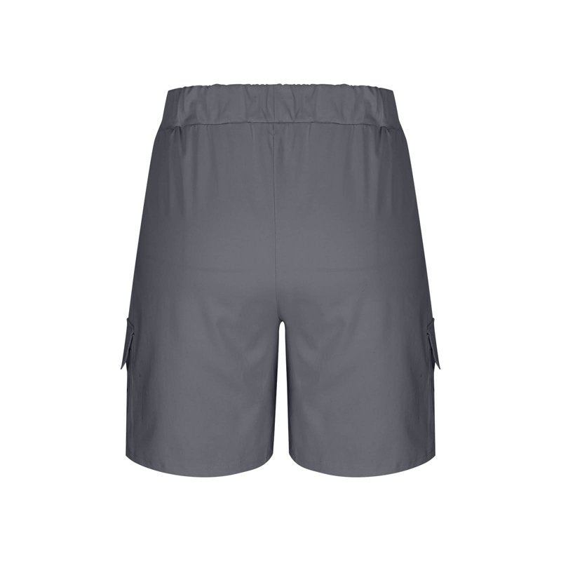 Women's Quick Dry Cargo Shorts - Casual Summer Athletic Shorts with Pockets