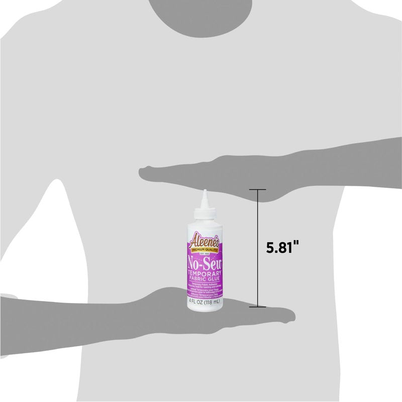 No-Sew Temporary Fabric Glue - Washable Adhesive for Sewing & Crafting