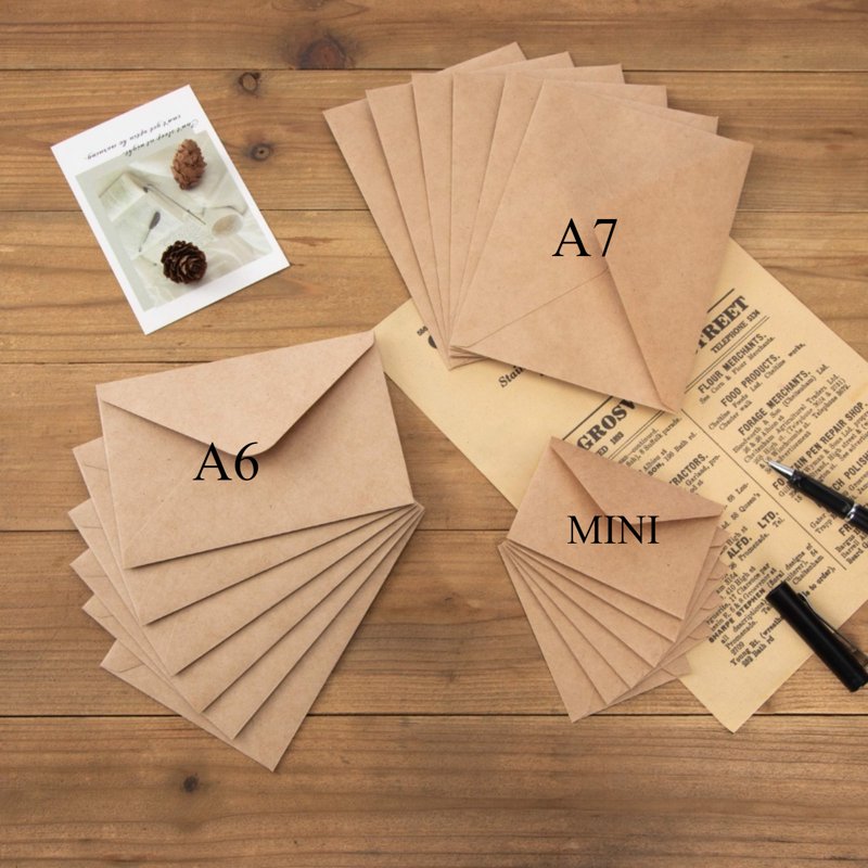 A6 V-Flap Envelopes Bulk Pack - Self-Sealing Kraft Paper for Invitations & Cards