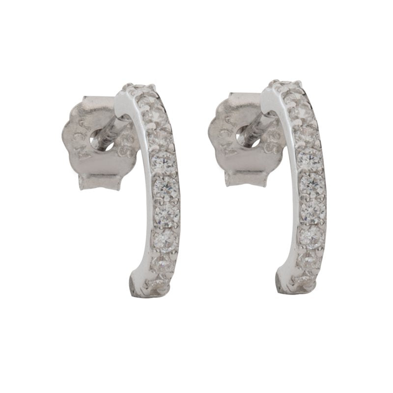 Sterling Silver 3-Piece Earring Set with Cubic Zirconia - Women’s Jewelry