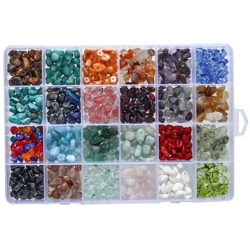Natural Stone Beads Bulk 1200pcs 5-8mm Irregular Gemstone Crystals for Jewelry Making