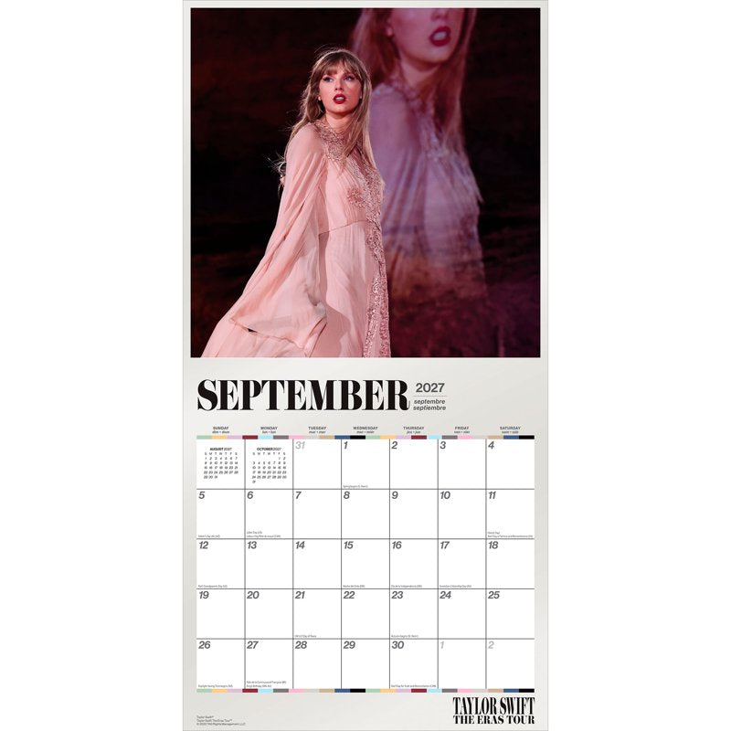 Taylor Swift Official 2027 Wall Calendar 12x24 Inches - Hanging, Plastic-Free